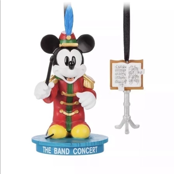 Disney Sketchbook Ornament LE Set Of 2 Mickey Mouse The Band Concert NEW - Picture 1 of 6